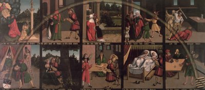 The Ten Commandments by Lucas Cranach the Elder